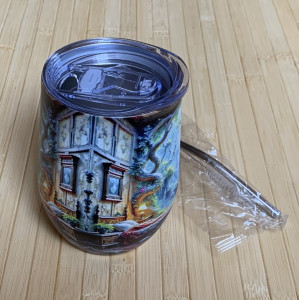 Термочашка с трубочкой Дом гномов 345 мл